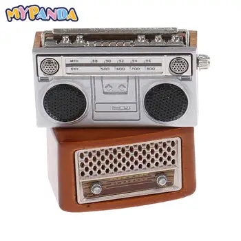 1 kom. Mini Retro Radio kućni Namještaj Model Igračke, Pribor Za Dječje Darove Kawaii lutkine Ručni Modeliranje