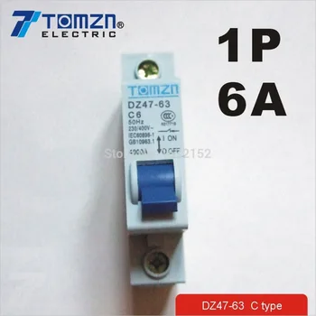 1 P 6A 230 / 400 v ~ 50 Hz/60 Hz Mini osigurac MCB C45 C tip