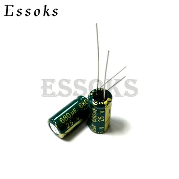10 kom. Elektrolitski Kondenzator 25V680 uf 25 680 uf 8X16 mm Visoki Niski ESR Aluminijskih Kondenzatora