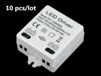 10 kom./lot Lider prodaje DC 12 v 0.5 A AC 100-240 Explorer led transformator led driver LED konstantan napon snaga 6 W