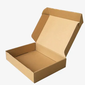 10 kom. Pravokutni Sklopiva Kutija od Kraft Papira, Kutija od Valovitog Kartona, Smeđa Mail Kutija za DIY Kutije za Nakit, Pakiranje, Poklon Pakiranje