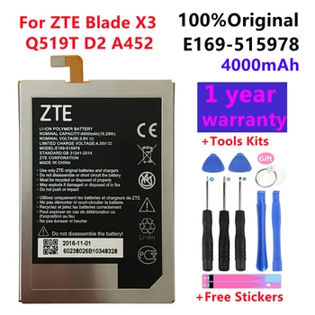 100% Original Novi Muški 4000 mah E169-515978 515978 Za ZTE Q519T Blade X3 Blade D2 Blade A452 T620 T-620 Baterija