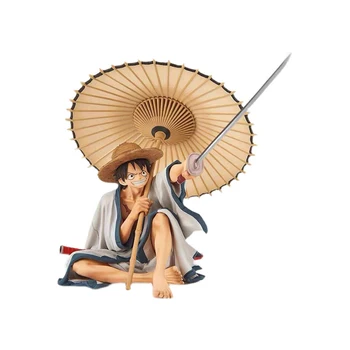 14 cm Anime Čvrsta Figura BWFC Kišobran Luffy bitka na vrhu PVC Figure Zbirka Model Igračke Figura