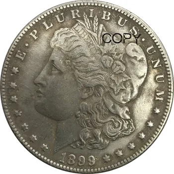 1899 Sjedinjene američke Države je 1 dolar Morgan Dolara Мельхиоровые Posrebreni fotokopirni kovanice
