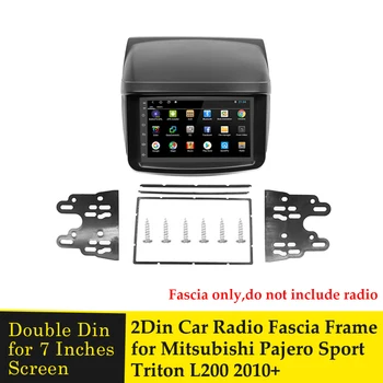 2 Din Radio Okvir Za MITSUBISHI L200 Triton Pajero Sport Challenger Crtica Kit Prednja Ploča Držač Središnjoj Konzoli Postavljanje Prednje Ploče Prednja Ploča
