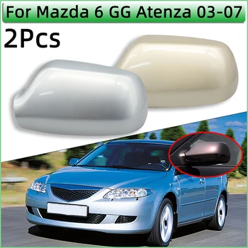2 kom. Za Mazda 6 Atenza GG 2003 2004 2005 2006 2007 2008 retrovizor Kape Kapa Vrata izvana Krilo Ogledalo Poklopac Kućišta U obliku Školjke