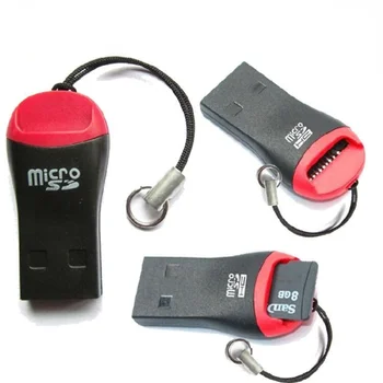 2 KOMADA USB 2.0 T-Flash-Micro SD TF Čitač memorijskih Kartica Mini-Kartona Zvižduk Stil Prijenosni Lako Nositi Sa Sobom Mobitel microSD Kartica