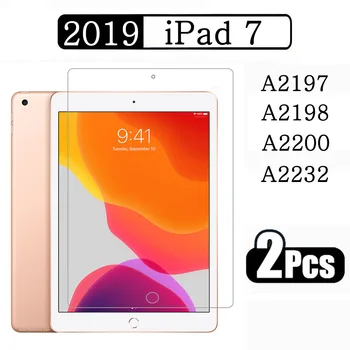 (2 pakiranja) Kaljeno staklo Za Appleov iPad 7 10,2 2019 7-druge generacije A2197 A2198 A2200 Zaštitna Folija Za ekran Tableta sa zaštitom Od Ogrebotina