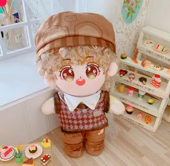 20 cm lutkarska odjeća Prekrasan Medvjed šešir odijelo Prsluk lutke pribor za Koreje Kpop EXO idol Lutke dar DIY Igračka