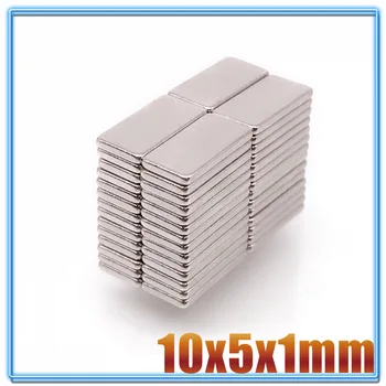 20 ~ 1000 kom 10x5x1 Редкоземельный Magnet Debljine 1 mm, Mali Pravokutni Blok Magneti 10x5x1 mm Stalni Magnetski Неодимовый 10*5*1