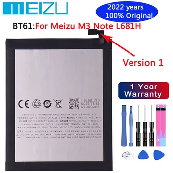 2022 godine Original Bateriju od 4000 mah BT61 Za Meizu L Verzija M3 Note L681H M Verzija M3 Note M681H Kvalitetnu bateriju na lageru