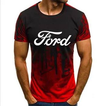 2022 Gradijent Ford Mustang automobil Muška t-shirt, unisex ljetna majica, S-4XL, odjeću kratkih rukava vozila auto majica