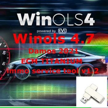 2022 HOT Prodaja WinOLS 4.7 s Dodacima vmwar + 2021 Damos + ECM TITANIUM + immo service tool v1.2 Svi Podaci Softver za automatski popravak