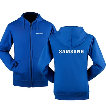 2022 Jesen zima Samsung logo hoodies munje S po cijeloj površini Za Muškarce runo jakna s kapuljačom Veste s kapuljačom na munje