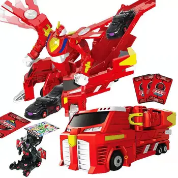2022 Nova Zaokretni Kartica Mega Dragon Teryx Transformacija Kamion Robot Crtani Anime Model Automobila Igračka Borbena Arena Automobil + 3 kartice