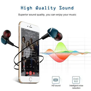 20220909mnb Басовый zvuk Bluetooth Slušalice s kukom/umetke Stabilne Sportske Bežične Slušalice 250 mah, TF Kartica MP3 Vodootporne Slušalice