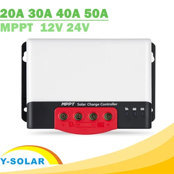 20A 30A 40A 50A Kontrolera Punjenja Solarnih Akumulatora MPPT Automatski 12-24 U Regulator Solarne Baterije za Max. 1320 W i Bluetooth-Kompatibilnih Punjača
