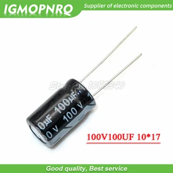 20ШТ 100V100UF 10*17 mm 100 100 μf 10 *17 Aluminijski elektrolitski kondenzator