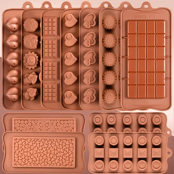 29 Najtoplijeg Stilova Silikonska Forma Za Čokolade Za Višekratnu Upotrebu Silikonskih Kalupa Za Pečenje Čokolade Ljepljive Obrazac Za Ukrašavanje Torte Kalup Za Pečenje Alati
