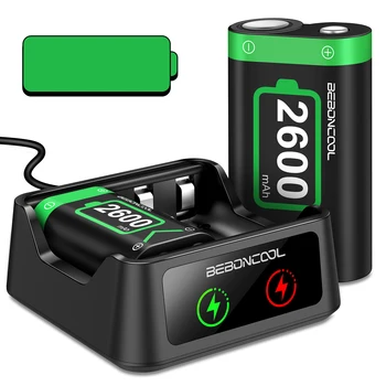 2x2600 mah Punjač za Xbox kontroler Baterije Punjive Gamepads Baterija za Xbox One/One S/One X/One Elite Kontroleri