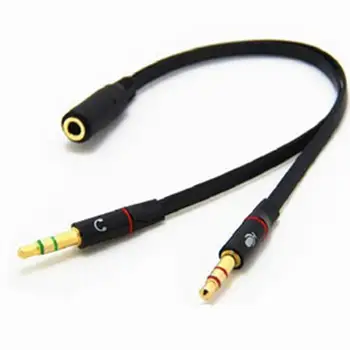 3,5 mm Razdjelnik za slušalice Slušalice Micphone Y Razdjelnik Adapter Stereo Audio Ženski 2 adapter Spojen na PC Adapter Aux Kabel
