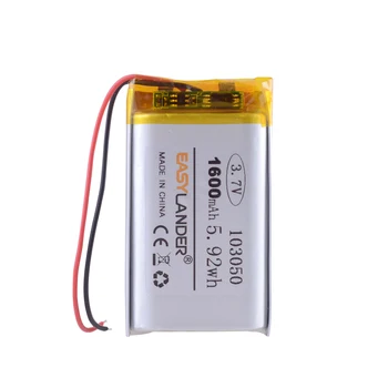 3,7 1600 mah 103050 Litij-Polimer Li-Ion Punjiva Baterija Za Mp3 MP4, GPS Oprema za PSP DVD mobilni video igre Mat E-knjige