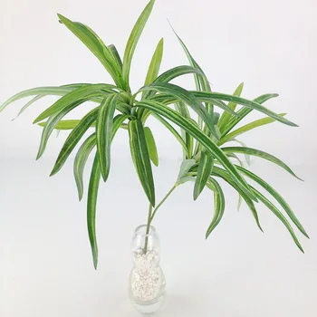 30-50 cm 2 Vilice Umjetne Palme Grane Zelena Plastična Ljiljan Bambusa Biljke Cvjetnih Aranžmana Materijal Večernje Vrt Kućni Dekor