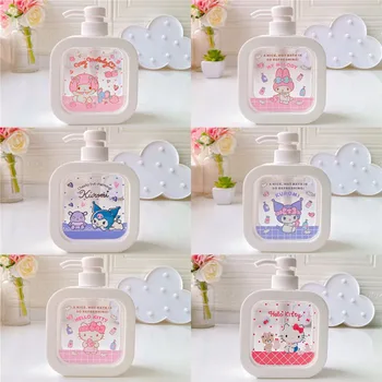 300 ml Kawaii Sanriod Anime Kuromi Melody Cinnamoroll Prijenosni Šampon Gel Za Tuširanje Držač za Sapun Dozator Prazna Boca S Pumpom Za Kadu
