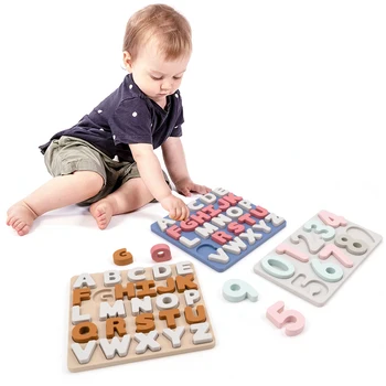3D Silikon Zagonetke, Zagonetke, Dječje Igračke Za Djecu Brojke i Slova Oblik Montessori Zagonetka Sortiranje Matematički Cigle Dječje Edukativne Igre