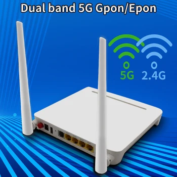 4/5 kom 5G Xpon Onu 100% Originalni dual-band 4ge + 1 glas + 2usb + 2,4 g/5g WIFI ruter Gpon Svjetlovodni modem FTTH ONT Terminal B/