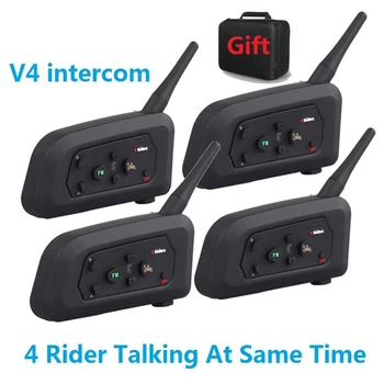 4 kom. Moto kaciga Interfon Bluetooth Slušalica V4 plus 4 vozača pričaju istovremeno 1200 M Moto Intercomunicador Interfon Uređaj