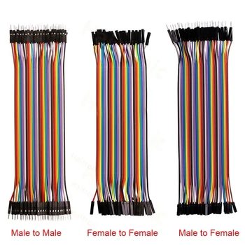 40-120 komada Dupont Line 10 cm 40Pin od čovjeka do čovjeka + od muškarca prema ženi i žene prema Ženi Skakač Žice Dupont Kabel za DIY KIT
