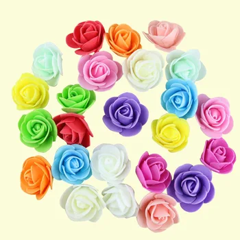 50/100/150/200 3,5 cm поролоновая ruža PE glava cvijeta umjetno Cvijeće Za DIY ruže medvjed rođendanski poklon za vjenčanje Božić kućni dekor