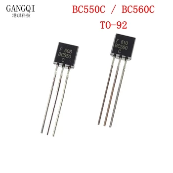 50ШТ BC550C BC560C svaki 25шт BC550 BC560 TO92 Tranzistor DIP-3 45V 0.1 A TO-92 Novi Originalni