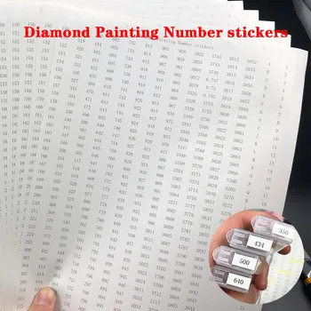 546 mreže Diamond Slikarstvo Alate Broj naljepnica-naljepnice za Diamond slikarstva Kutija Za Pohranu Pribor Alati Veličine A4