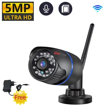 5MP 2KHD Smart WiFi IP Kamera Vanjska Onvif P2P Audio CCTV S Lukom SD Kartice Bežični iCSee video Nadzor Sa WiFi SIMICAM