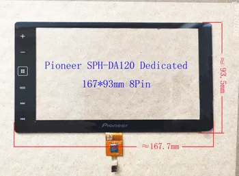 6,2 6,5 inča Pioneer Carplay Radio SPH-Da120 Senzor Osjetljiv na dodir Digitalizator 8pin 167*93 mm KBPISNX279KTL KBPISNX279KTL NOVI