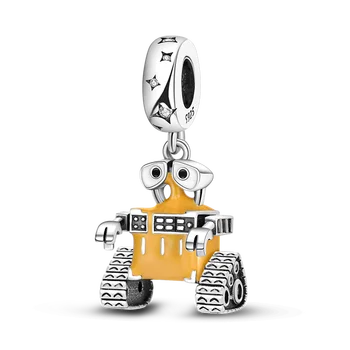 925 Sterling Srebra IP model: Wally Robot Perle za Originalne Narukvice Privjesci Nakit Pribor KTC189