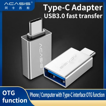 Acasis Tip C ZA USB 3.0 Adapter USB C OTG Adapter Za Macbook Xiaomi Samsung USBC OTG Priključak Tip C S USB Adapterom