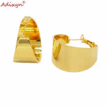 Adixyn Luksuzne Naušnice-Prsten za Žene Zlatnu Boju, Bakrene Naušnice, Ženski Nakit, Vjenčanje Pribor, Pokloni N04217