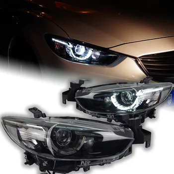 AKD Auto-Stil za Mazda 6 Atenza LED Svjetla 2013-2016 Mazda6 LED DRL Hid Glavu Lampa Angel Eye bi-xenon prednjih Auto Pribor