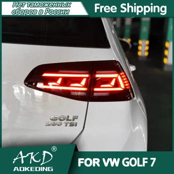 AKD Auto-Stil za Novi VW Golf 7 Stražnja Svjetla 2013-2017 Golf7 MK7 Stražnje Led svjetlo GTI R20 Stražnja svjetla u LED DRL + Kočnica + Park + Signal