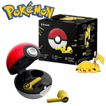 Anime Pokemon Pikachu Bluetooth Slušalica 5,0 Slušalice Touch Pokeball Stalak Skladište za Android i IOS Igre Slušalice