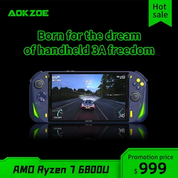 AOKZOE A1 AMD R7-6800U konzola za PC-8-inčni IPS zaslon osjetljiv na Windows11 prijenosna računala Prijenosni Prvi u svijetu za Steam 3A igre 16G 32G 1T / 2T
