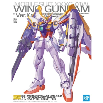 BANDAI MG 1/100 XXXG-01W Gundam Wing Ver.Ka Verzija Igračke Figure Sastaviti Model Dječaka Blagdanski Dar