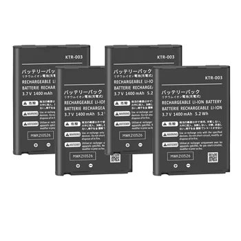 Baterija 4Pcs 1400mAh KTR-003 Za baterije nove Nintendo 3DS N3DS