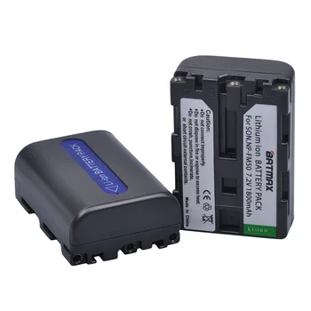 Batmax 1800 mah baterija NP-FM50 baterija NP FM50 NPFM50 NPFM50 Baterija za Sony Alpha A100 DSLR-A100 A100K TRV408 DCR-PC105 FM30 FM50 FM70 FM90