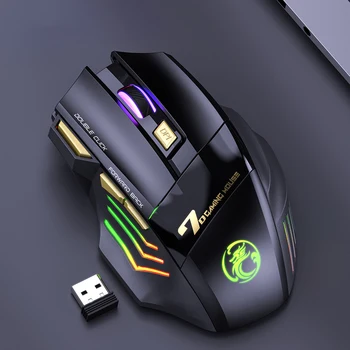 Bežični Gaming Miš RGB Računalni Miš je Ergonomski Gaming Miš Tiha Punjiva Miš Bežični GW-X7 7 Miš Za Prijenosna RAČUNALA