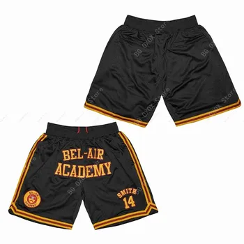 BG košarkaške kratke hlače BEL-AIR ACADEMY Vez za šivanje Džep sport na otvorenom, velike veličine različite stilove Crne kratke hlače plaža