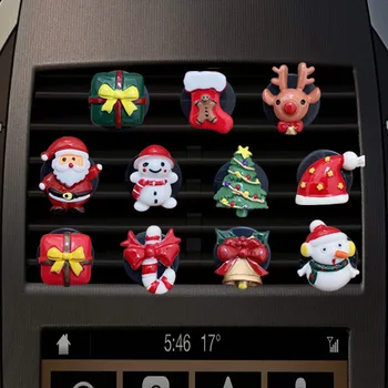 Božićne dekoracije automobila utičnica klima uređaja vozila parfem unutrašnjost automobila slatka dekorativni isječak anime auto oprema